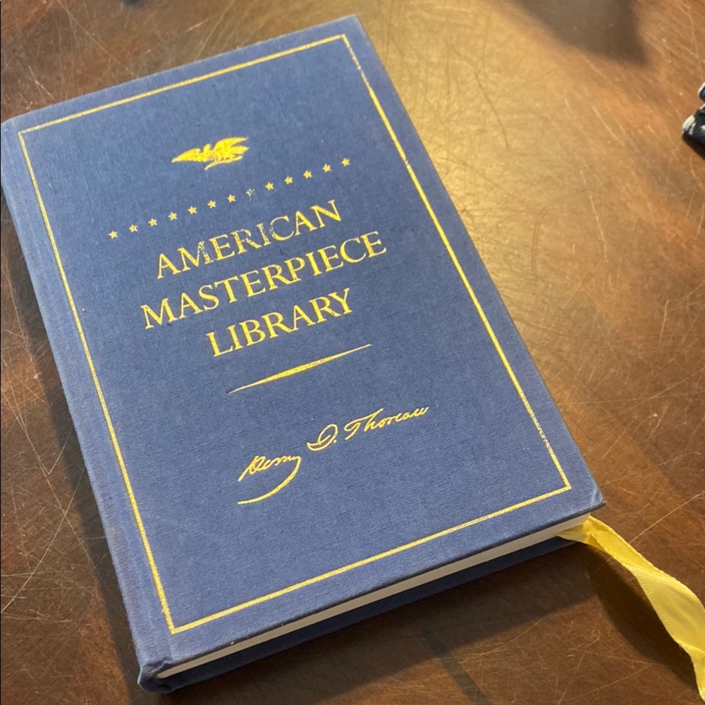 Thoreau, Walden and Other Writings American Masterpiece Library Hardcover - Blue